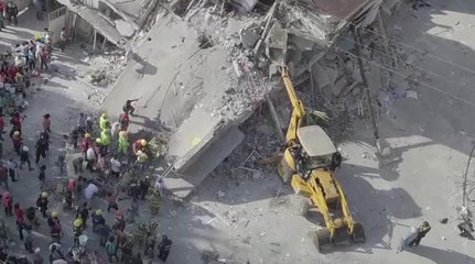 Drone footage shows Mexico quake damage