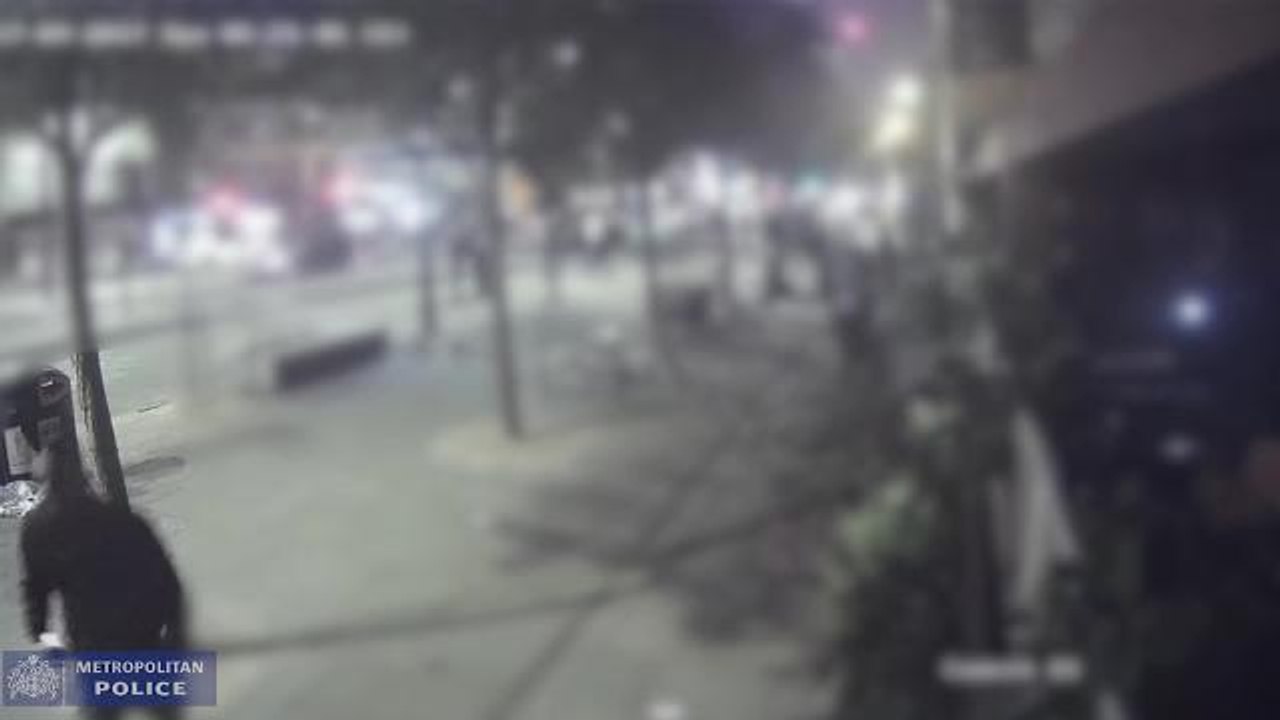 Acid attack caught on CCTV