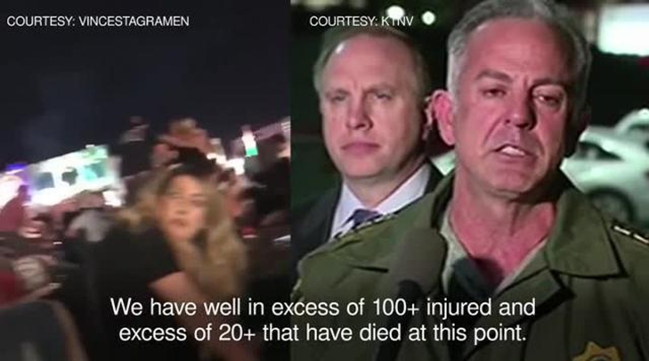Las Vegas Strip shooting - at least 20 confirmed dead