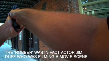 US police shoot at actor posing as a robber