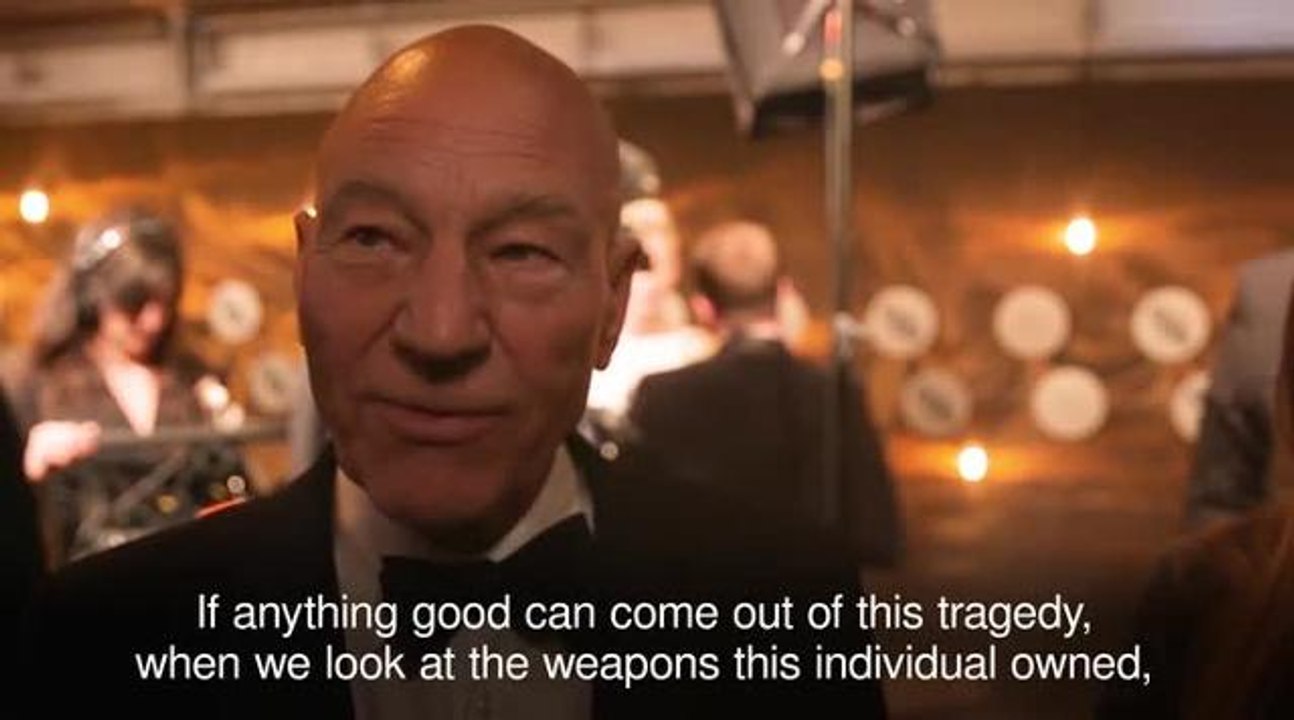 Sir Patrick Stewart hopes Las Vegas massacre will lead to tighter gun laws