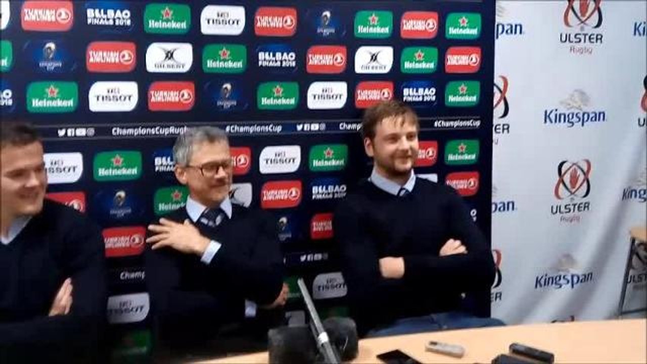 European Rugby - post match reaction Ulster v W...