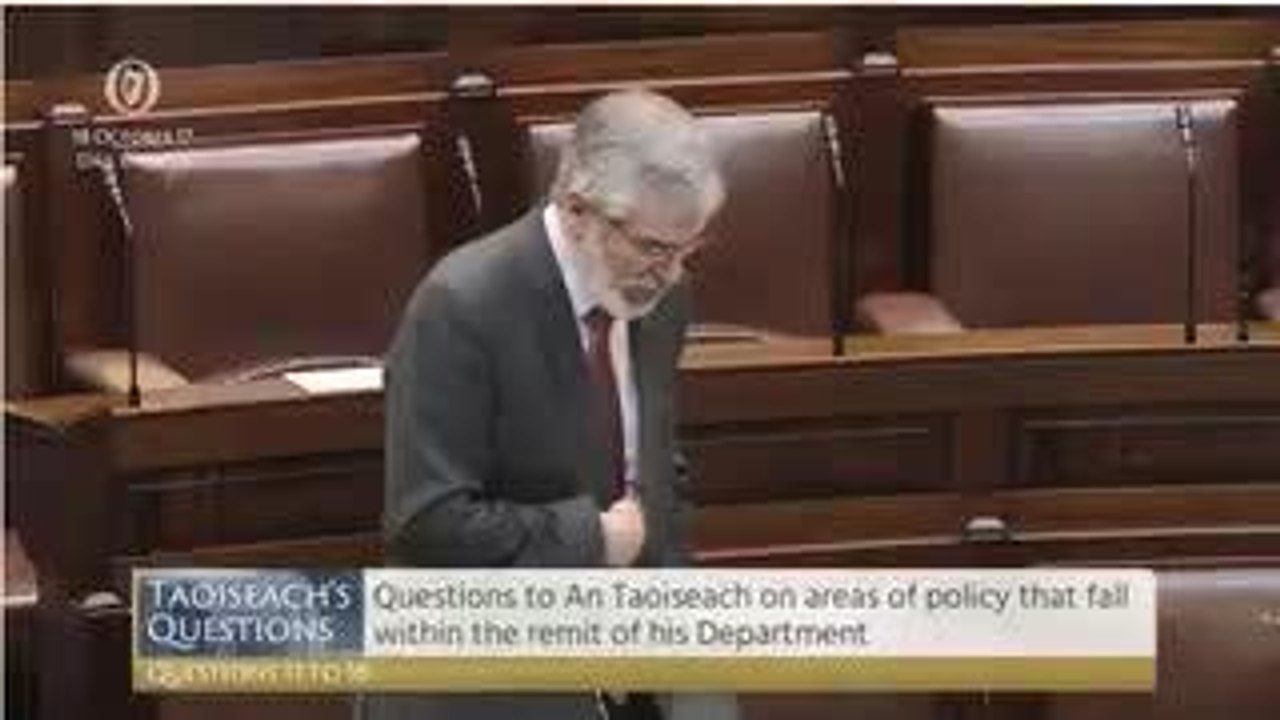 Gerry Adams tells Taoiseach his united Ireland...