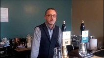 Mike Wilde welcomes new customers to the Whaley Bridge Tap House