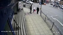 CCTV footage of handbag theft in Northampton town centre