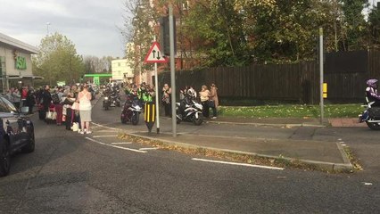 People pay their respects to Rushden biker Darryl Souza