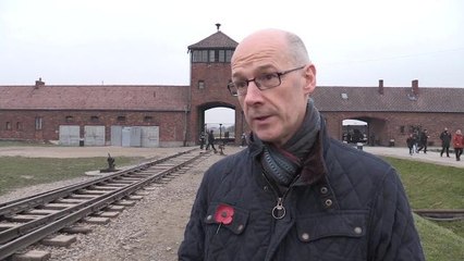 John Swinney at Auschwitz