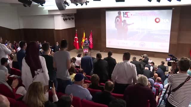 - Bakan Çavuşoğlu, Üsküp'te 15 Temmuz Anma Programına Katıldı