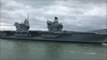 HMS Queen Elizabeth returns to Portsmouth