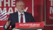 Jeremy Corbyn speaks with new Scottish Labour leader