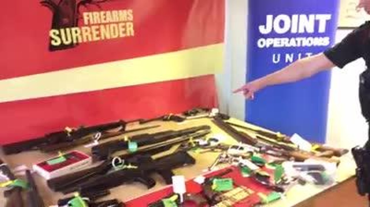 350 weapons handed in during firearms amnesty