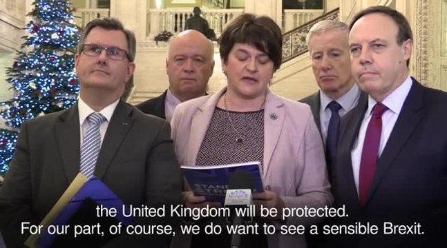 The DUP will block any Brexit deal that separates Northern Ireland from the UK