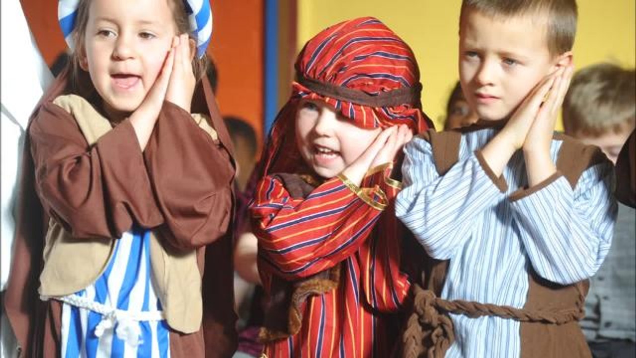 Nativity rehearsals at Our Lady Queen of Heaven