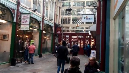 Filming of Ackley Bridge at Halifax Borough market.