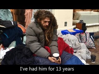 Homeless man wants his dog back