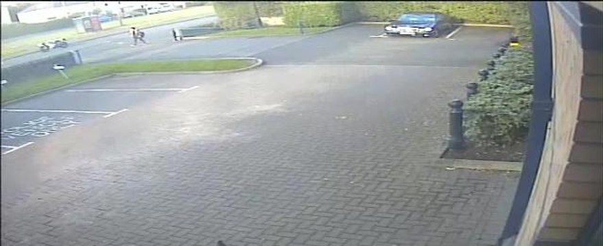 CCTV footage of a hit and run on Ferry Road, Edinburgh