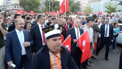 Tekirdağ'da mehteranlı yürüyüş