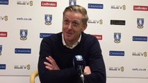 Garry Monk speaking after beating Sheffield Wednesday - he left Middlesbrough just a few hours later