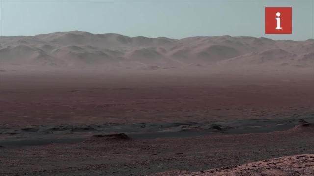Mars panorama filmed by Nasa's curiosity rover
