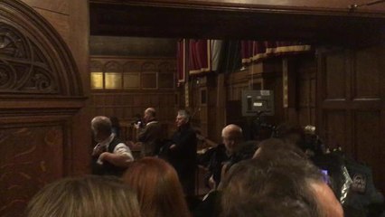 Campaigners at Sheffield Town Hall