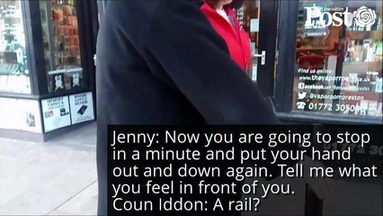 A blindfolded walk through Fishergate's shared space