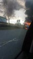 BMW X5 catches fire on Armley Gyratory