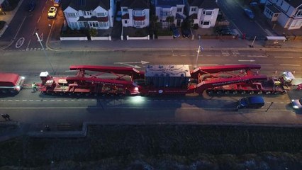 Sussex Police escort abnormal load 25-02-18.