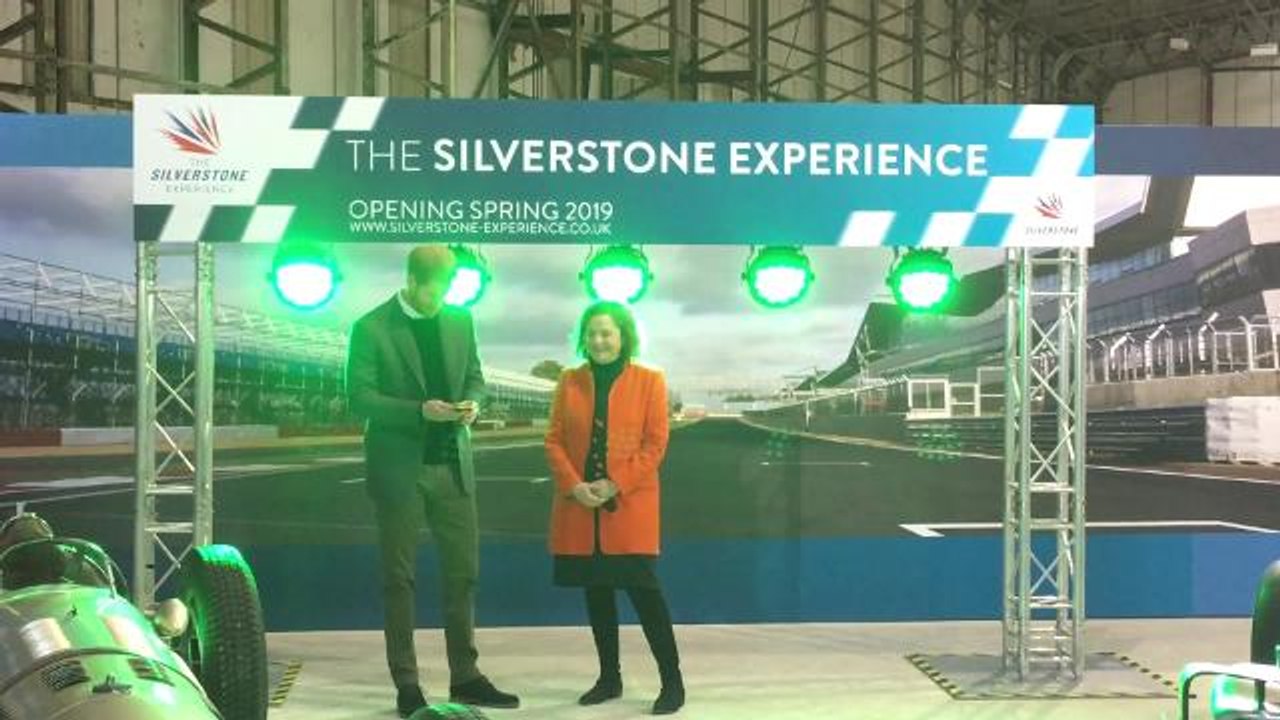 Prince Harry marks start of construction of Silverstone Experience