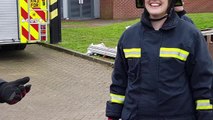 Female office staff become firefighters for International Women?s Day