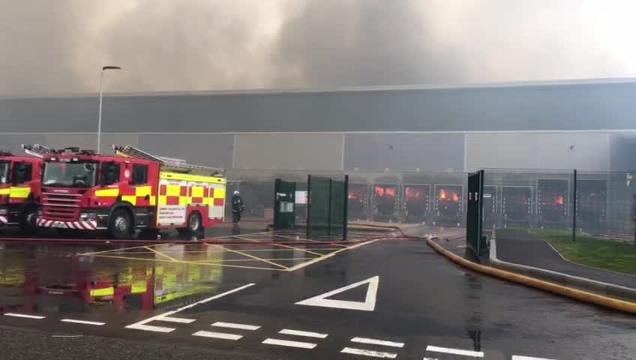 Daventry warehouse fire