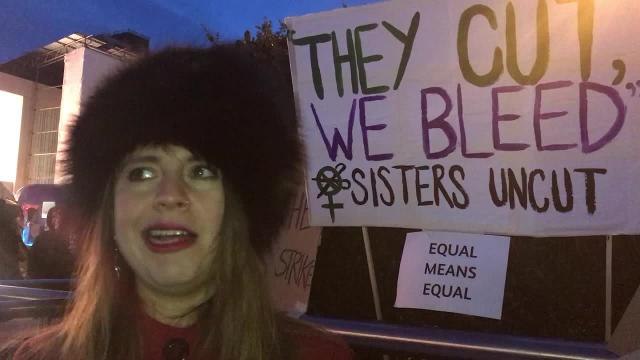 Sisters Uncut organiser Frankie Herrera