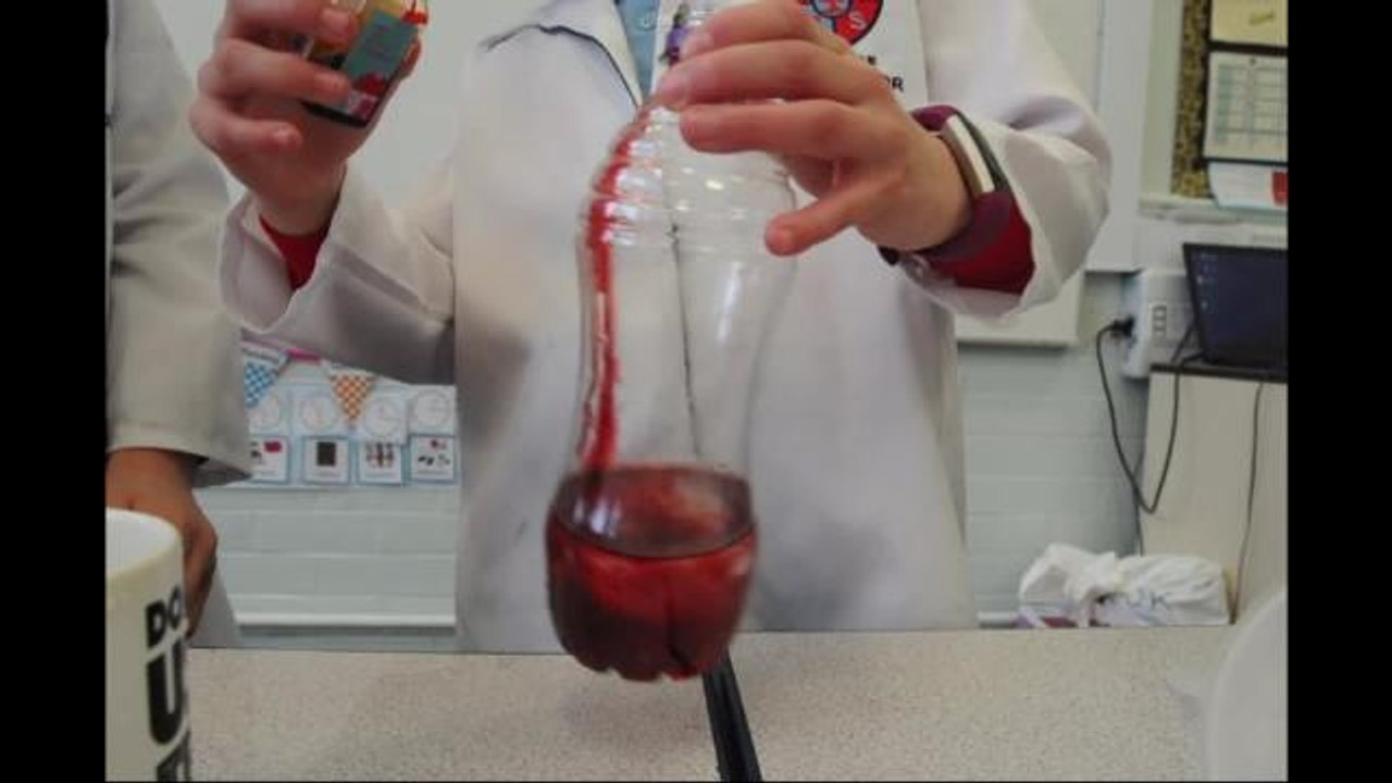 Science experiment in Wigan school