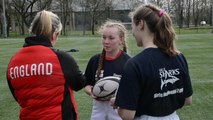 Sale Sharks camp with Marlie Packer at Myerscough College