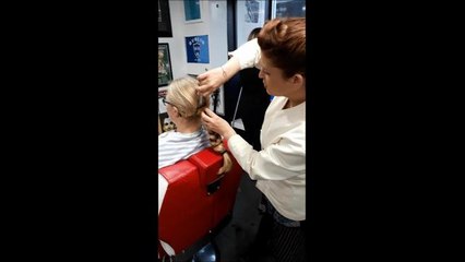 Charity hair cut at Revolution in Kirkcaldy