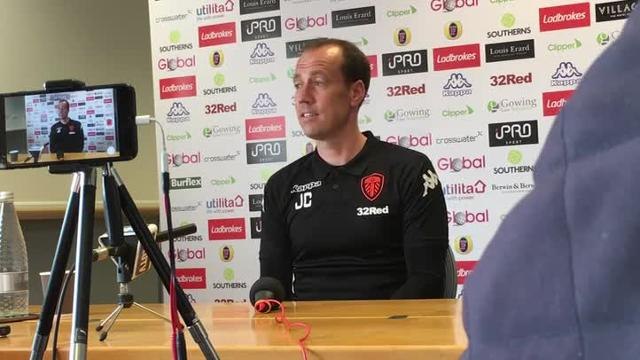 Leeds United assistant manager Jamie Clapham press conference