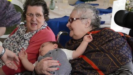 Babies mix with elderly at unique new Lancaster exercise class