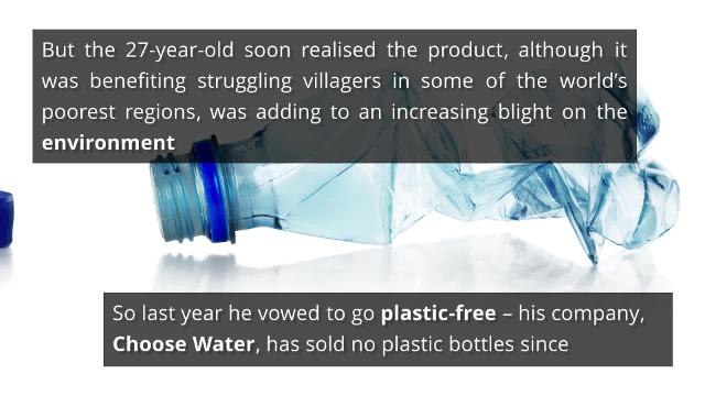 Edinburgh Inventor Creates Biodegradable Water Bottle to Fight Plastic Problem - HIRES