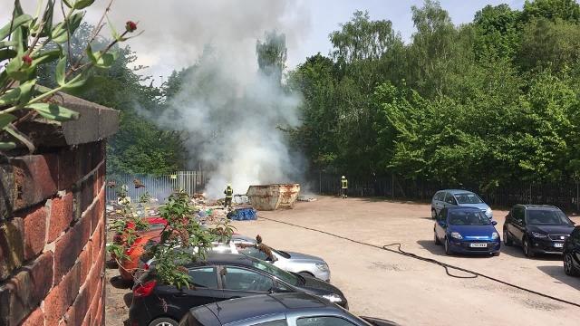 Firefighters tackle blaze in Sheffield