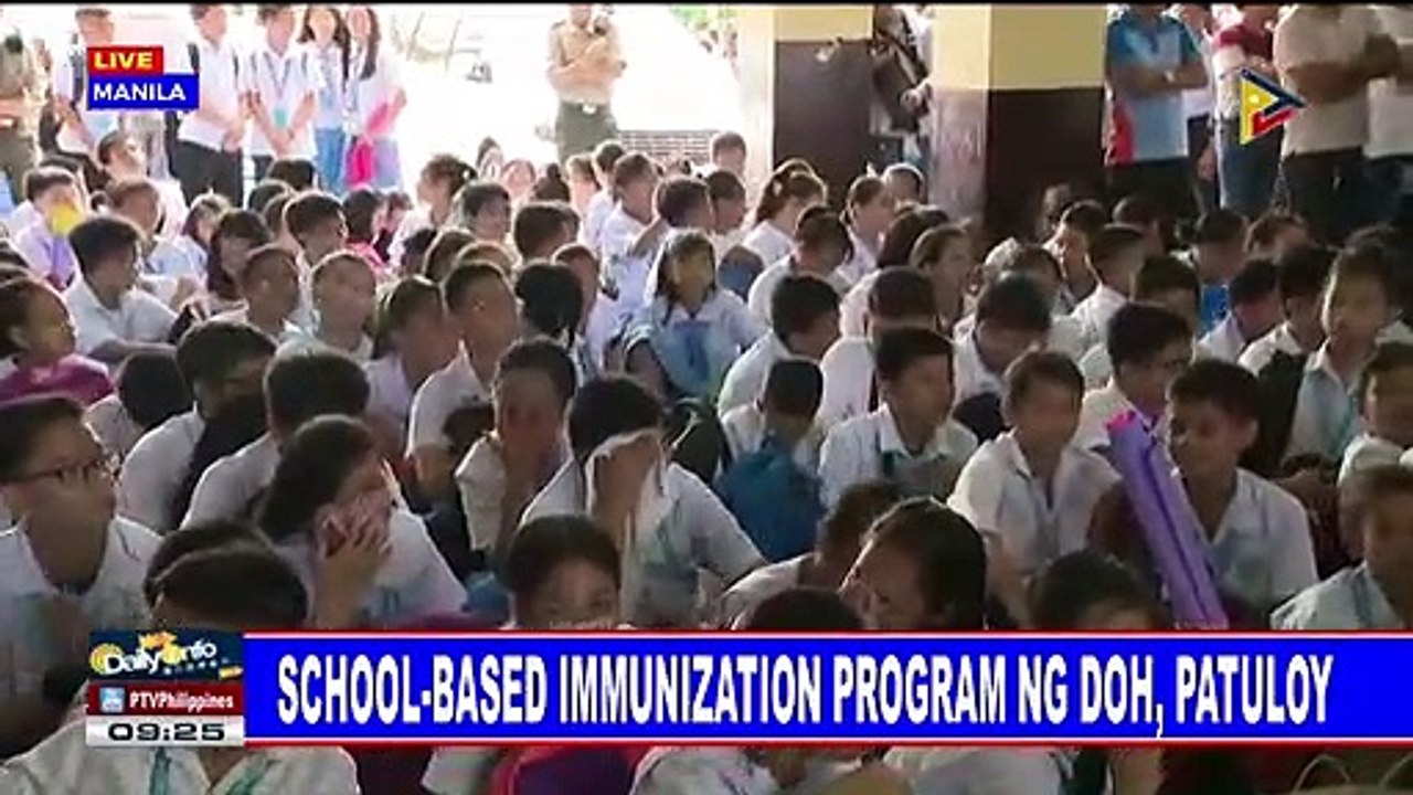 School-based immunization program ng DOH, patuloy