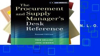 R.E.A.D The Procurement and Supply Manager s Desk Reference D.O.W.N.L.O.A.D