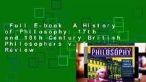 Full E-book  A History of Philosophy: 17th and 18th Century British Philosophers v. 5  Review