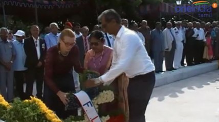 பிரான்ஸ் தேசிய தினத்தையொட்டி, பிரன்ச் போர் நினைவுச் சின்னத்தில் அஞ்சலி- வீடியோ