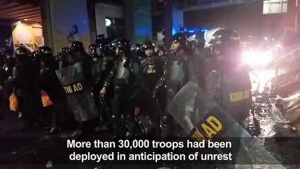 Indonesian capital Jakarta tense after violent election clashes