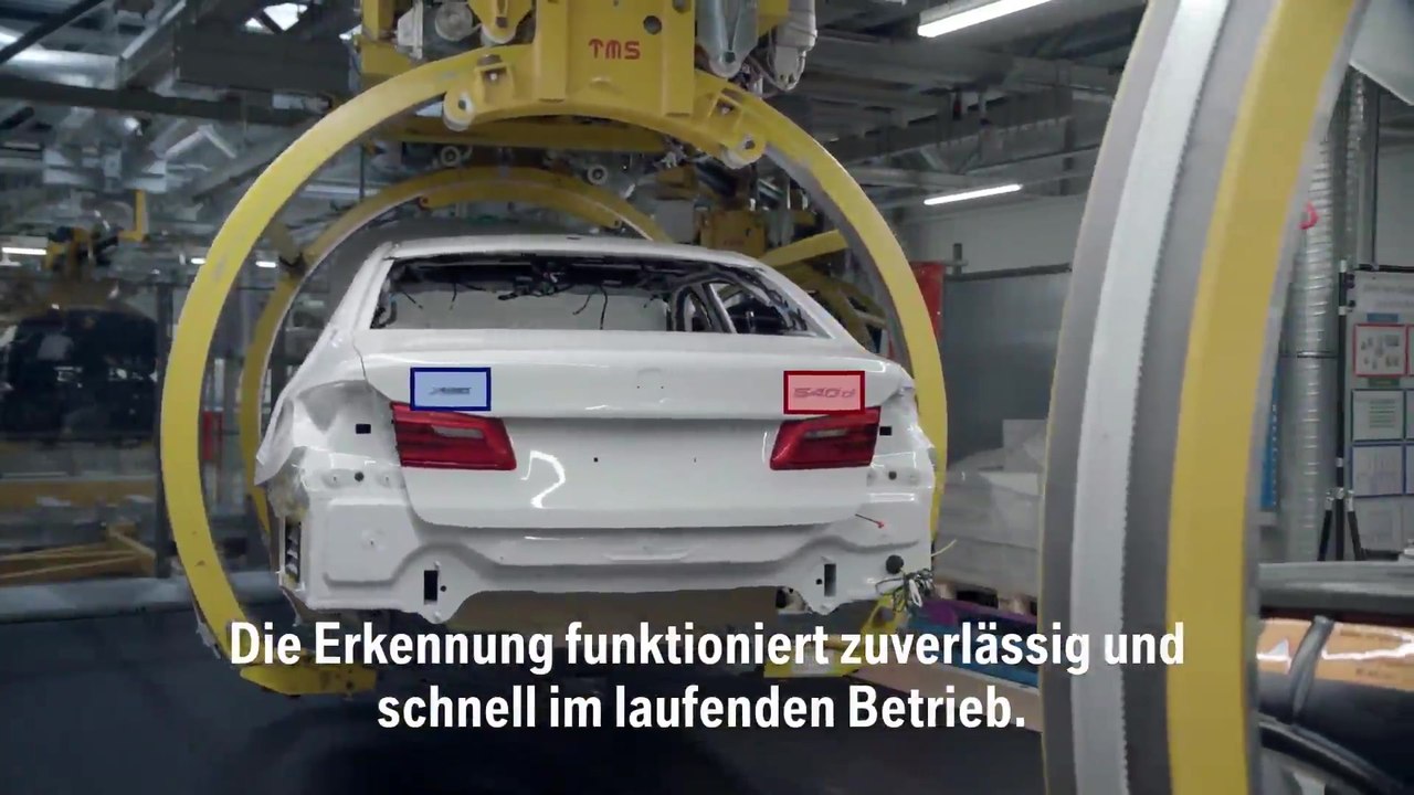 Künstliche Intelligenz bei der Kontrolle von Modellschriftzügen im BMW Group Werk Dingolfing