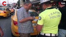 Taksim'de taksiciye ceza üstüne ceza