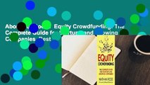 About For Books  Equity Crowdfunding: The Complete Guide for Startups and Growing Companies  Best