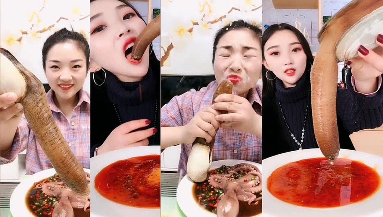 【GEODUCK(GIANT CLAM) CHALLENGE】INSANE CHINA MUKBANG ASMR GEODUCK SEAFOOD EATINGV1-#ASMR #MUKBANG