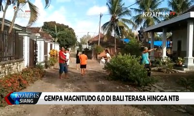 Gempa Magnitudo 6,0 Di Bali Terasa Hingga NTB dan Banyuwangi