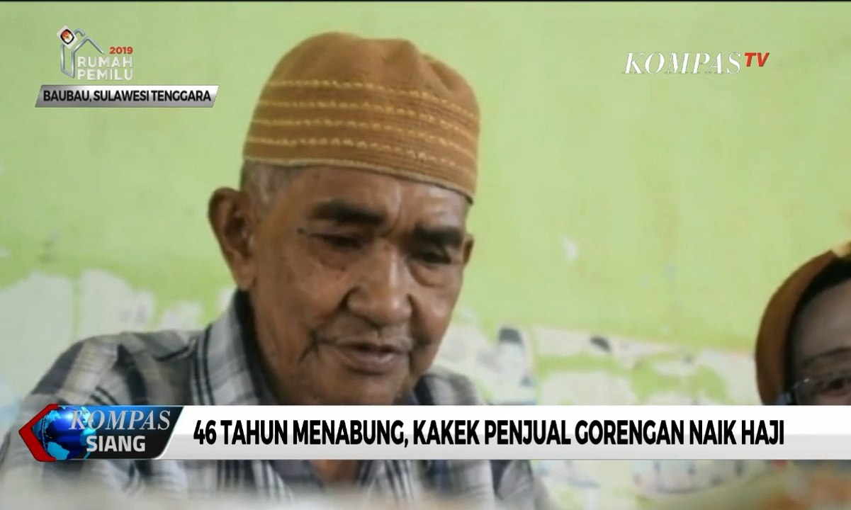 46 Tahun Menabung, Kakek Penjual Gorengan Naik Haji