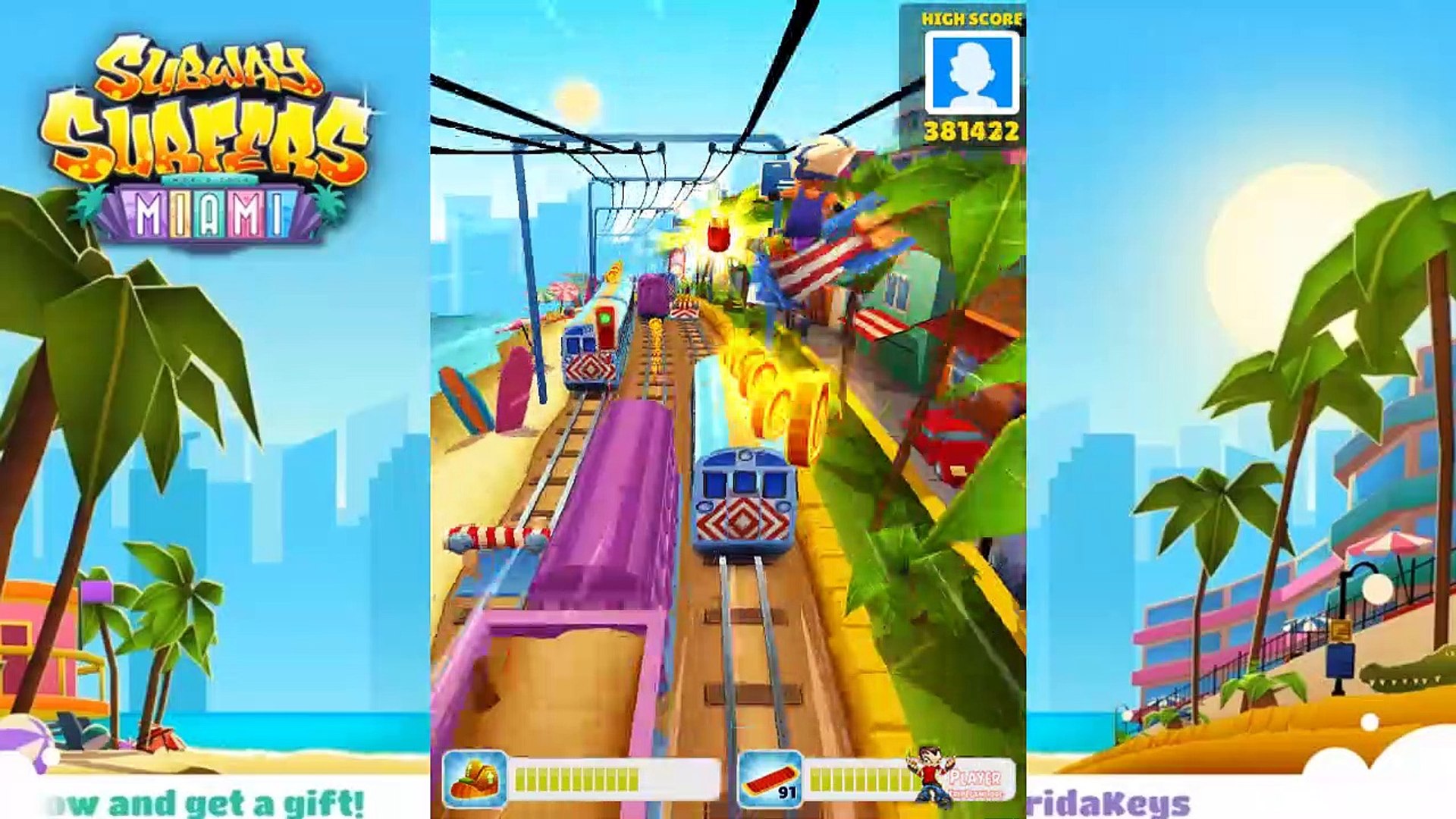 Subway Surfers: Miami - NICK SPEED OUTFIT (iPhone Gameplay Video